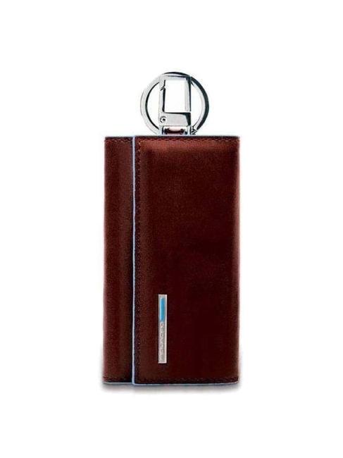 PIQUADRO key case BLUE SQUARE line MAHOGANY - Key holders