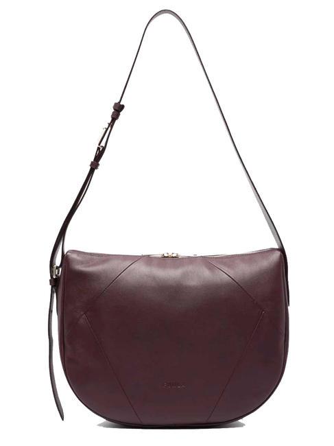 FURLA FLOW M leather shoulder bag chianti - Women’s Bags