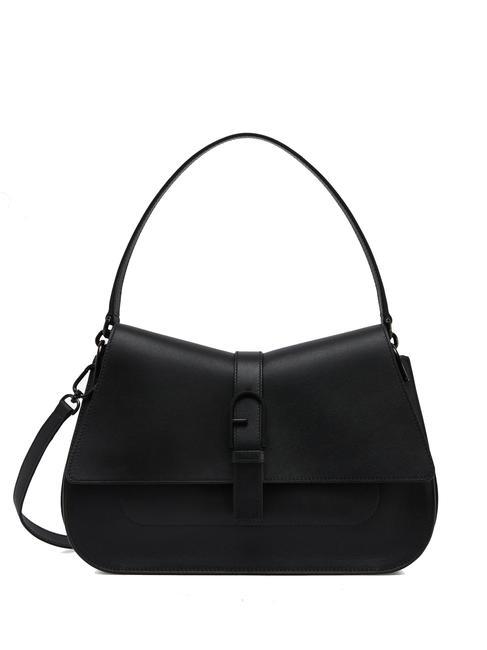 FURLA FLOW L leather handbag Black - Women’s Bags
