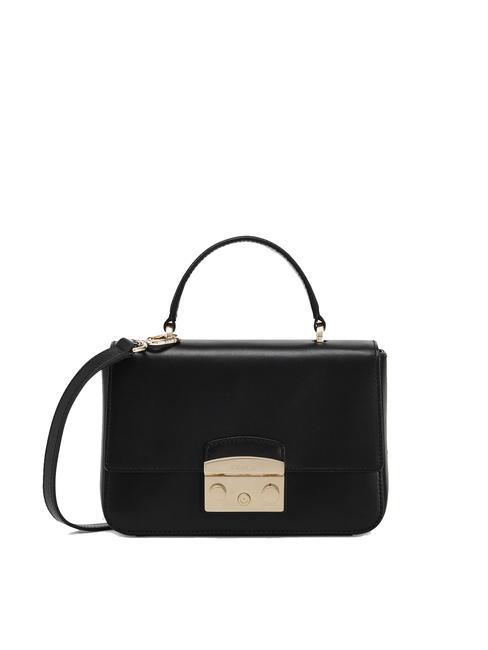 FURLA METROPOLIS S mini bag in leather Black - Women’s Bags