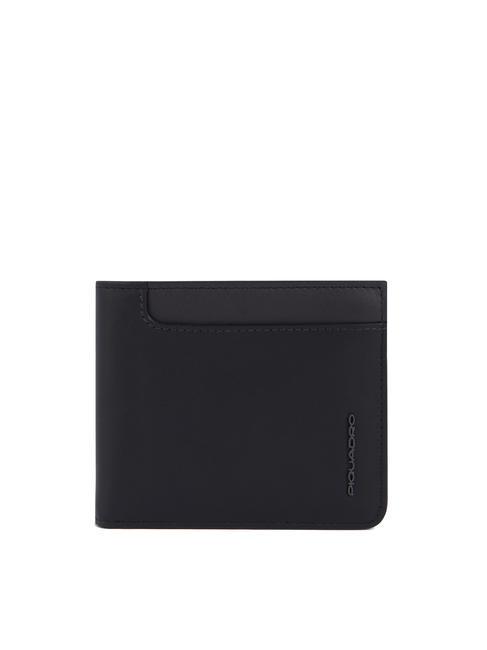 PIQUADRO W122 Wallet with removable card holder Black - Men’s Wallets