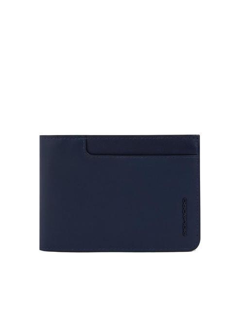 PIQUADRO W122 Wallet with document holder blue - Men’s Wallets