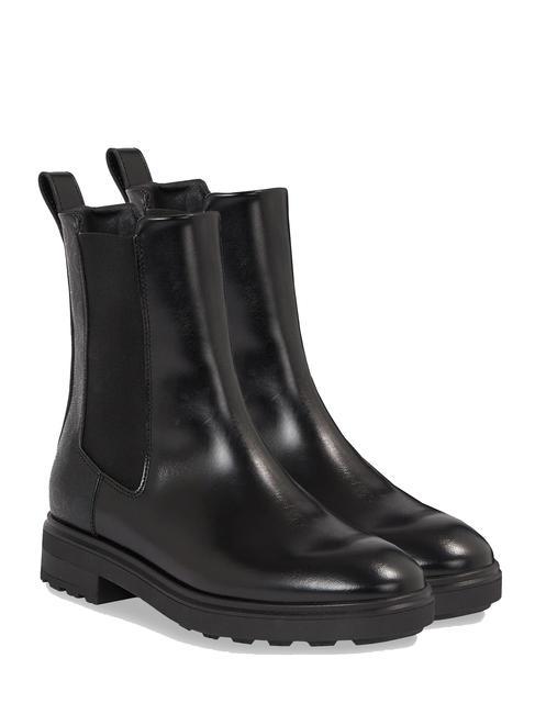 CALVIN KLEIN CLEAT CHELSEA Leather ankle boots Ck Black - Women’s shoes