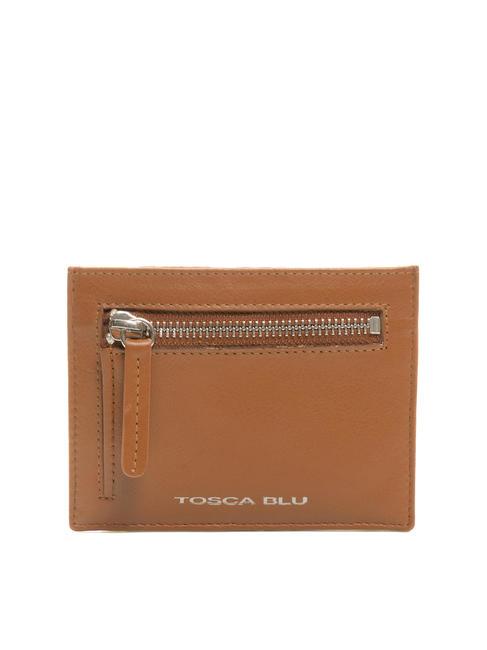 TOSCA BLU BASIC Leather card wallet BROWN - Women’s Wallets