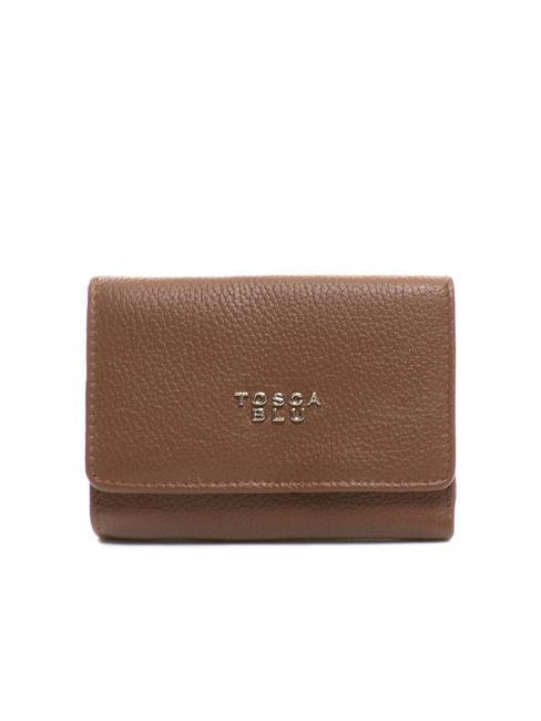 TOSCA BLU FRAPPE Leather wallet with flap DarkBrown - Women’s Wallets