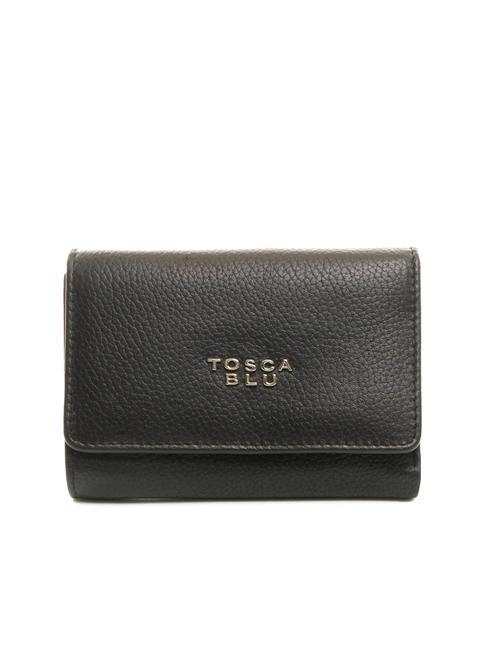 TOSCA BLU FRAPPE Leather wallet with flap Black - Women’s Wallets