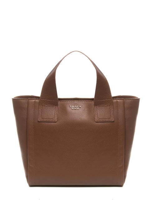TOSCA BLU FRAPPE Medium leather bag with shoulder strap DarkBrown - Women’s Bags