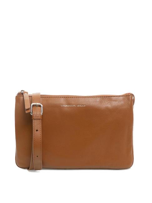 TOSCA BLU BASIC Leather shoulder bag BROWN - Women’s Bags