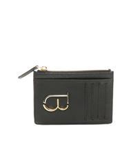 TOSCA BLU TB LOGO Leather card holder with zip Black - Women&rsquo;s Wallets - 1