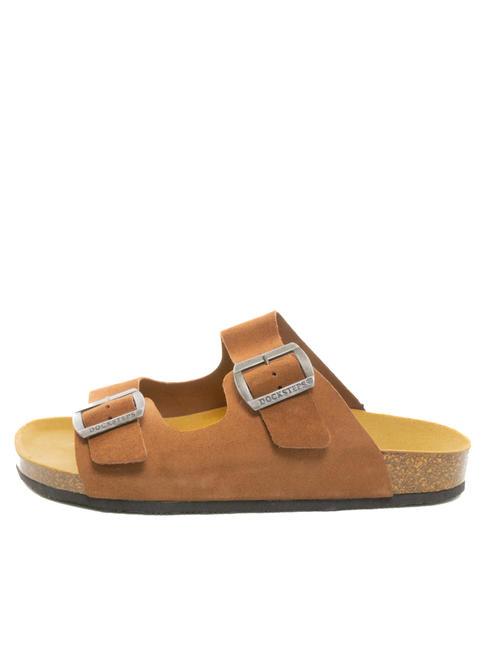 DOCKSTEPS VEGA Suede leather flip flops taupe - Men’s shoes