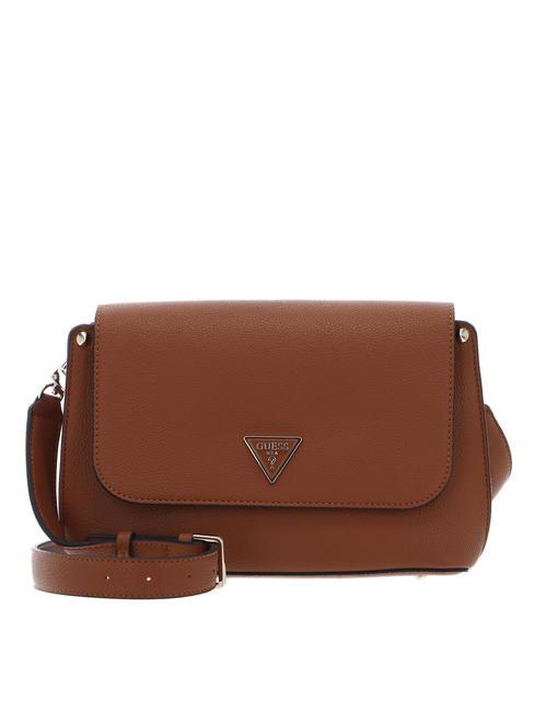 GUESS MERIDIAN shoulder bag COGNAC - Women’s Bags