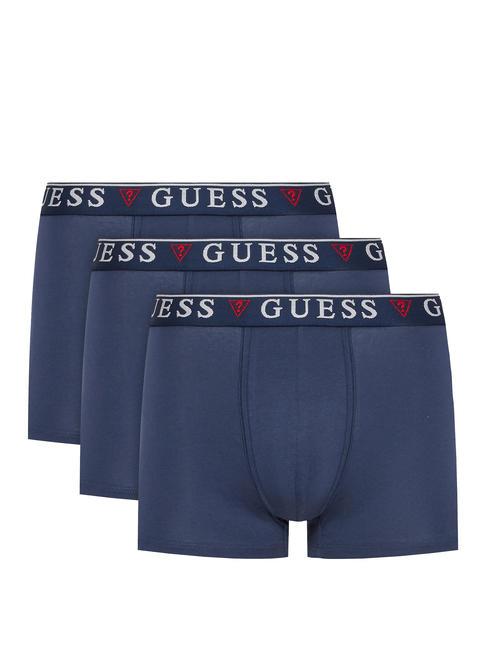 GUESS BRIAN HERO Set of 3 boxers gone wild blue - Men's briefs