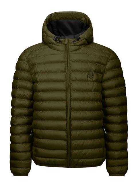 INVICTA BASIC Short jacket with hood military - Men's down jackets