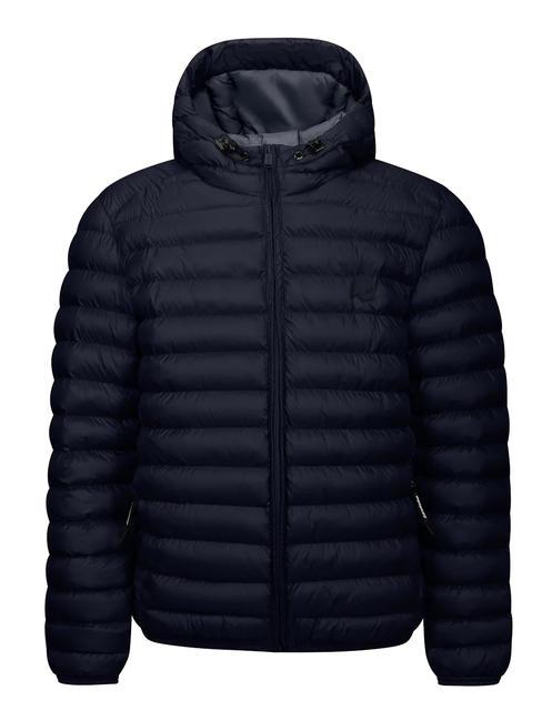 INVICTA BASIC Short jacket with hood dark blue - Men's down jackets