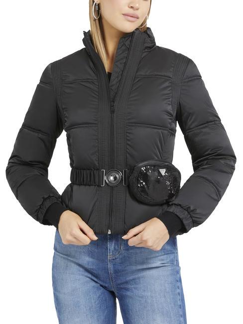 GUESS LUCIA Down jacket with removable pouch jetbla - Women's Jackets