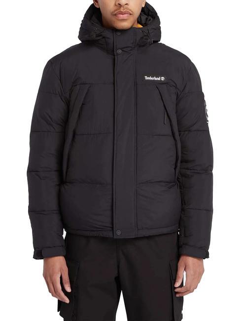 TIMBERLAND OUTDOOR ARCHIVE PUFFER Down jacket with hood BLACK - Men's down jackets
