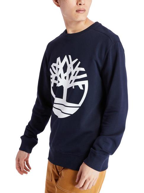 TIMBERLAND TREE LOGO Crewneck sweatshirt dark sapphirewhite - Sweatshirts