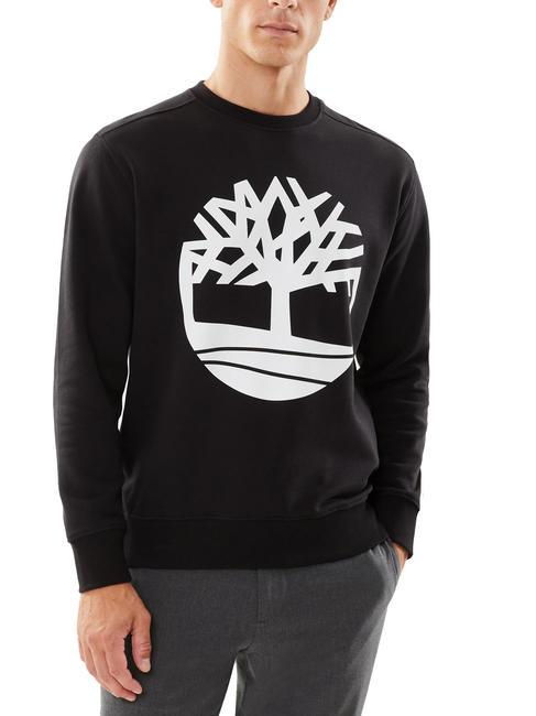 TIMBERLAND TREE LOGO Crewneck sweatshirt black/white - Sweatshirts