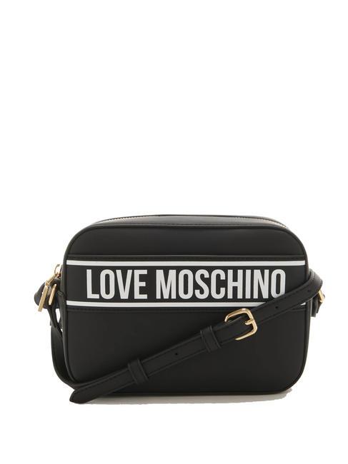 LOVE MOSCHINO PRINT BAG Shoulder camera bag Black - Women’s Bags