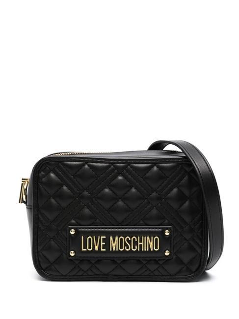 LOVE MOSCHINO QUILTED Shoulder camera bag Black - Women’s Bags