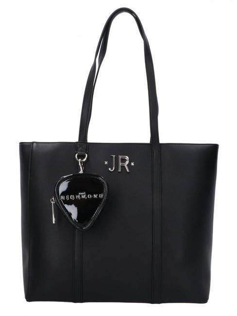 JOHN RICHMOND DHIMA Shopping bag with pouch black/sylv - Women’s Bags