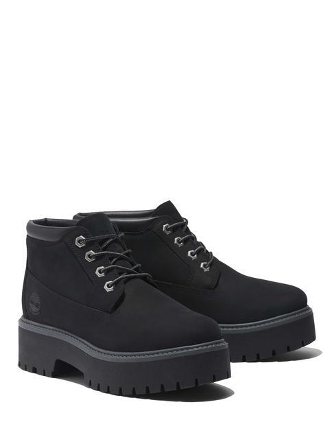 TIMBERLAND HERITAGE PLATFORM Waterproof leather ankle boot Jetblack - Women’s shoes