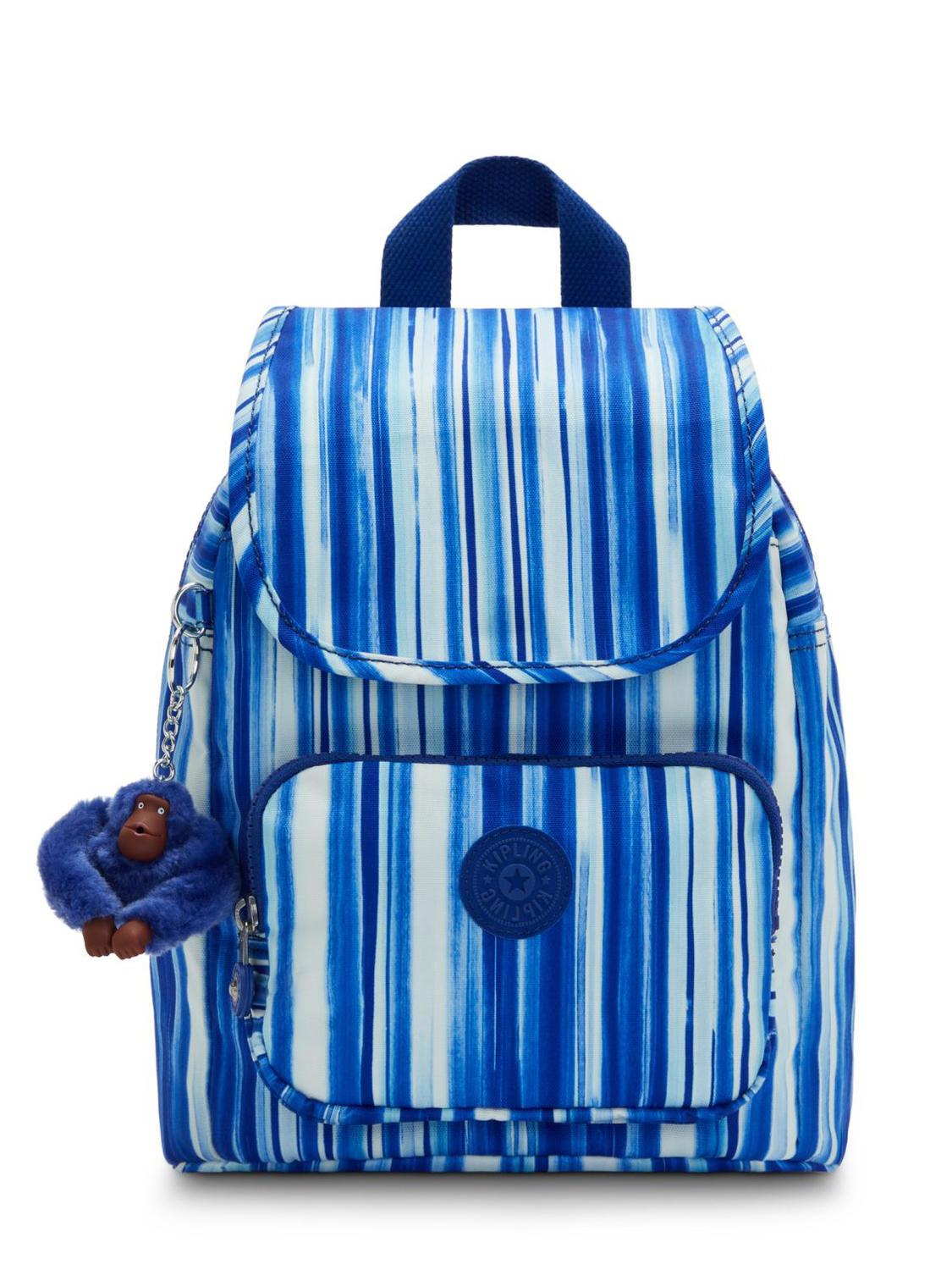 Kipling cheap striped backpack