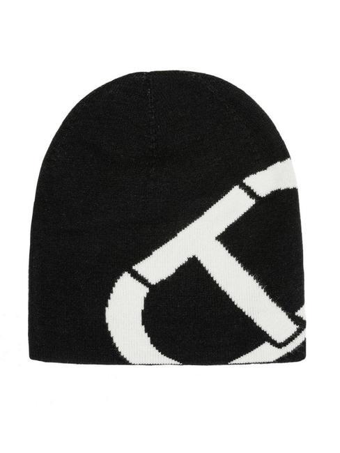 TWINSET BICOLOR Knitted hat black - Hats