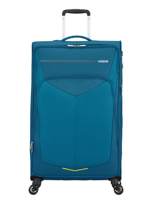 AMERICAN TOURISTER SUMMERFUNK Large size trolley, expandable teal - Semi-rigid Trolley Cases