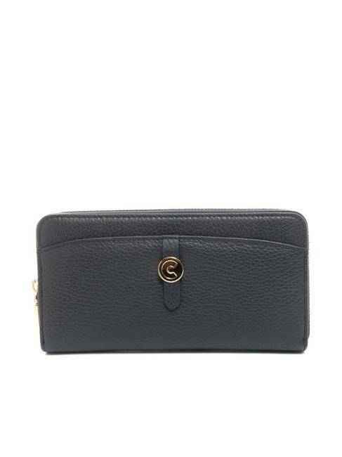 COCCINELLE DORA Large leather zip around wallet dARKBlue - Women’s Wallets