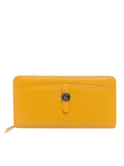 COCCINELLE DORA Large leather zip around wallet resin - Women’s Wallets