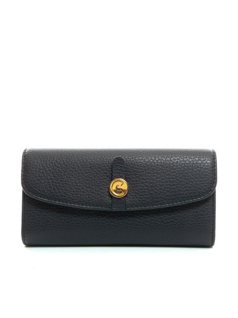 COCCINELLE DORA Medium grained leather wallet dARKBlue - Women’s Wallets