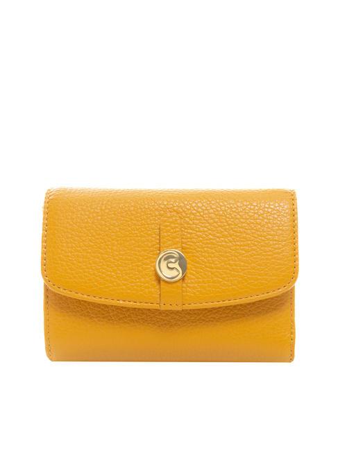 COCCINELLE DORA Small textured leather wallet resin - Women’s Wallets