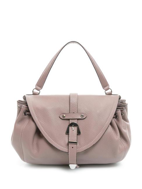 COCCINELLE ALEGORIA S Hammered leather handbag anemone - Women’s Bags