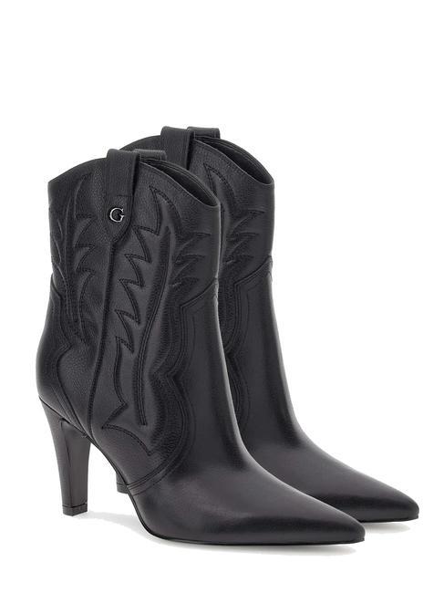GUESS CALLE Leather ankle boots black1 - Women’s shoes