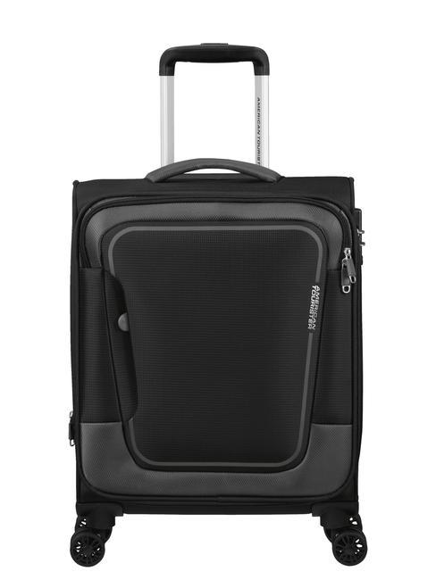 AMERICAN TOURISTER PULSONIC Smart expandable hand luggage asphalt black - Hand luggage