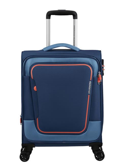AMERICAN TOURISTER PULSONIC Smart expandable hand luggage COMBAT NAVY - Hand luggage