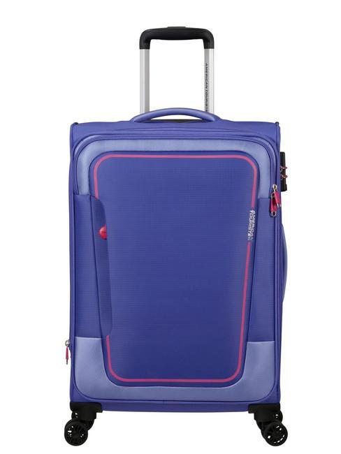 AMERICAN TOURISTER PULSONIC Medium expandable trolley soft lilac - Semi-rigid Trolley Cases