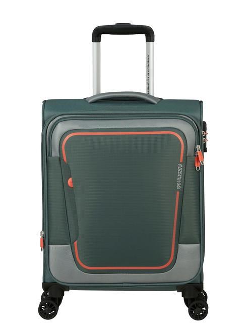AMERICAN TOURISTER PULSONIC Smart expandable hand luggage dark forest - Hand luggage