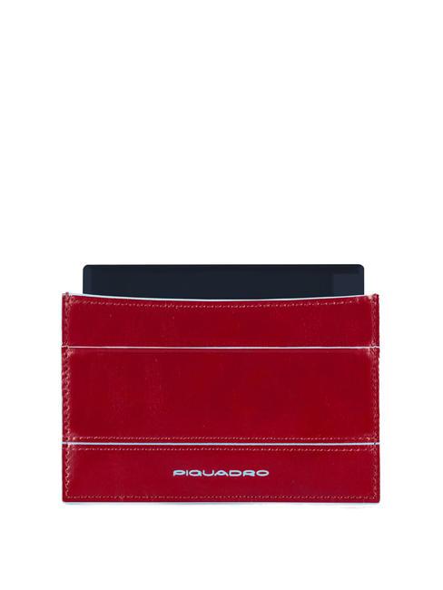 PIQUADRO BLUE SQUARE Power Bank 1500 mah with leather case RED - Travel Accessories