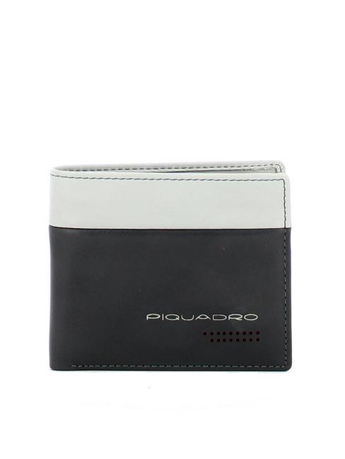 PIQUADRO URBAN Leather wallet with coin purse Grey - Men’s Wallets