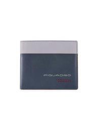 PIQUADRO URBAN Leather wallet grey-burgundy - Men&rsquo;s Wallets - 1