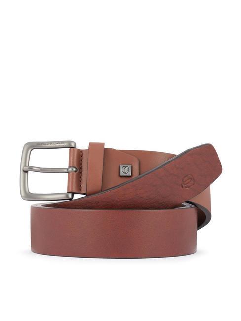 PIQUADRO MARTIN Shortenable leather belt LEATHER - Belts