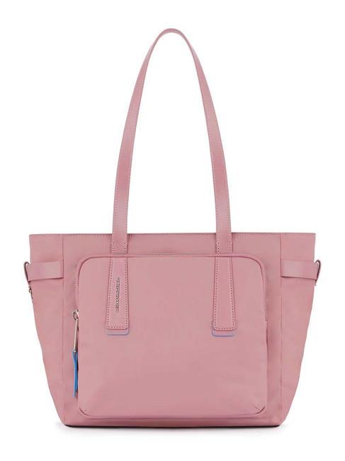 PIQUADRO PQ-RY Shopping bag in fabric and leather ROSA - Women’s Bags