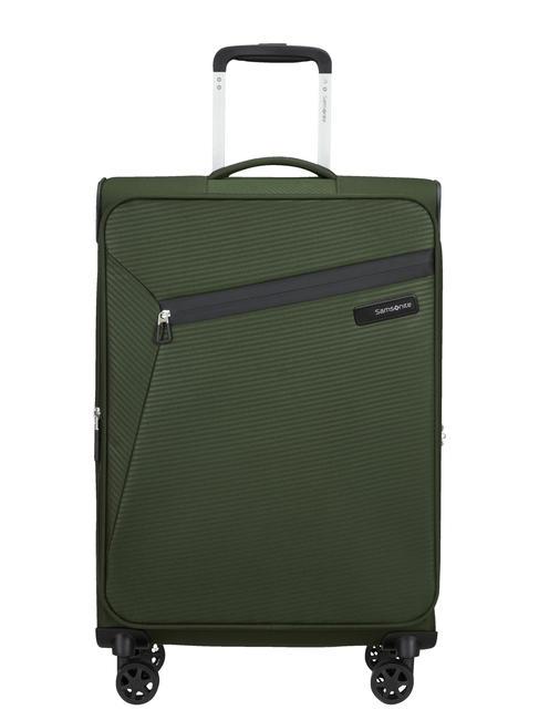 SAMSONITE LITEBEAM Medium expandable trolley climbing ivy - Semi-rigid Trolley Cases