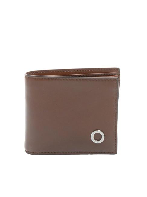 THE BRIDGE BIAGIO Leather coin wallet brown 14/ruthenium palladium - Men’s Wallets