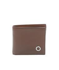 THE BRIDGE BIAGIO Leather coin wallet brown 14/ruthenium palladium - Men’s Wallets - 1