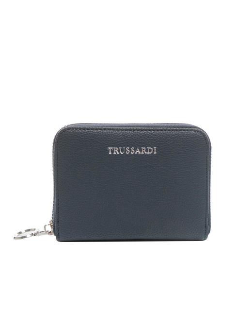 TRUSSARDI NEW IRIS Small zip around wallet blue - Women’s Wallets