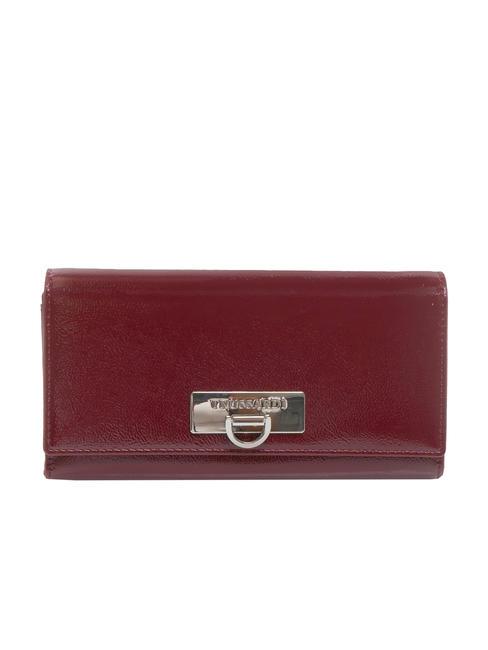 TRUSSARDI IVY CONTINENTAL Large shiny wallet dark ruby - Women’s Wallets