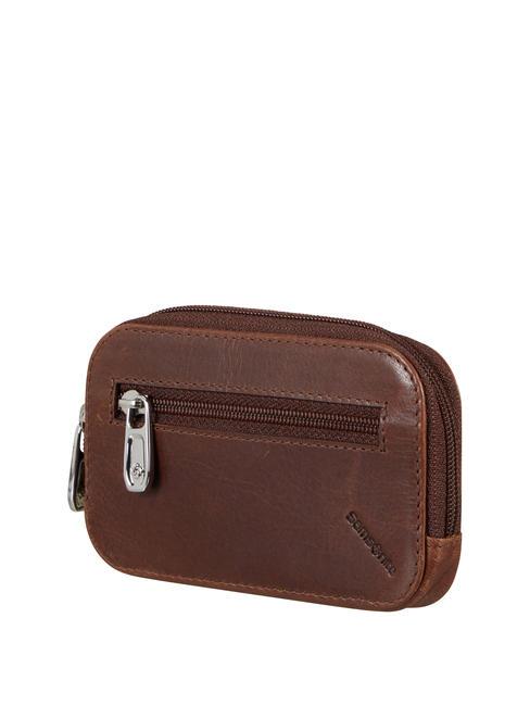 SAMSONITE VEGGY  Leather key case dark brown - Key holders